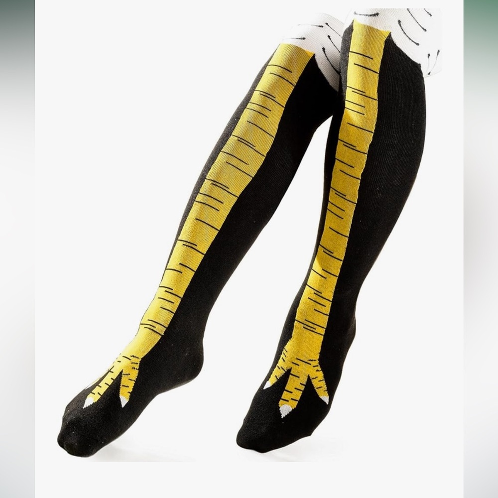 Crazy Socks Chicken Leg Feet Novelty Socks